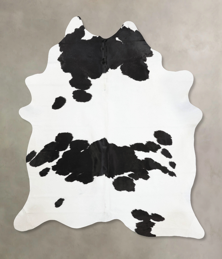 Black and White XX-Large Brazilian Cowhide Rug 8'9"H x 6'8"W #B12480 by Hudson Hides