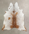 Salt and Pepper Brown XX-Large Brazilian Cowhide Rug 8'3