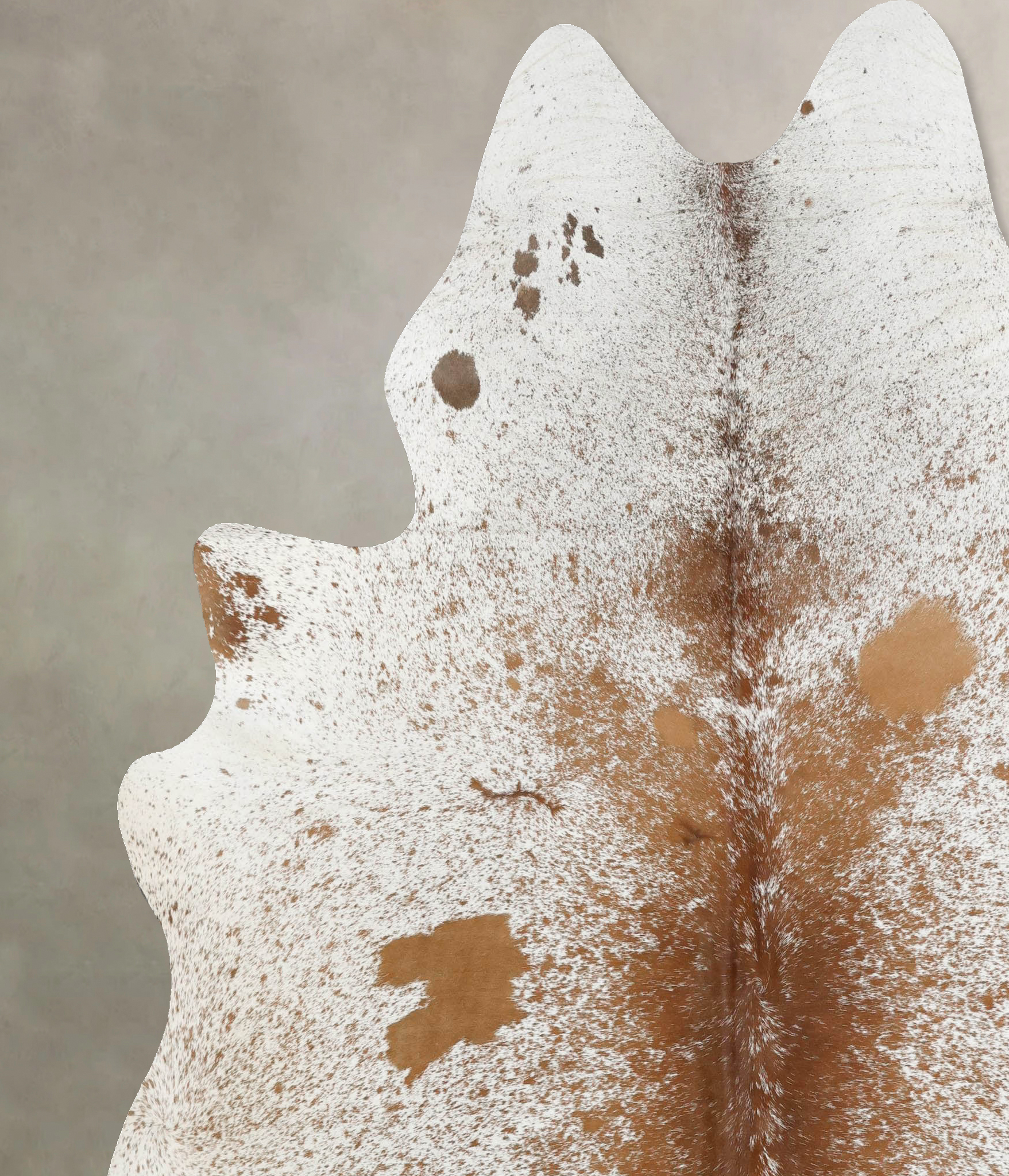 Salt and Pepper Brown Cowhide Rug #B12484