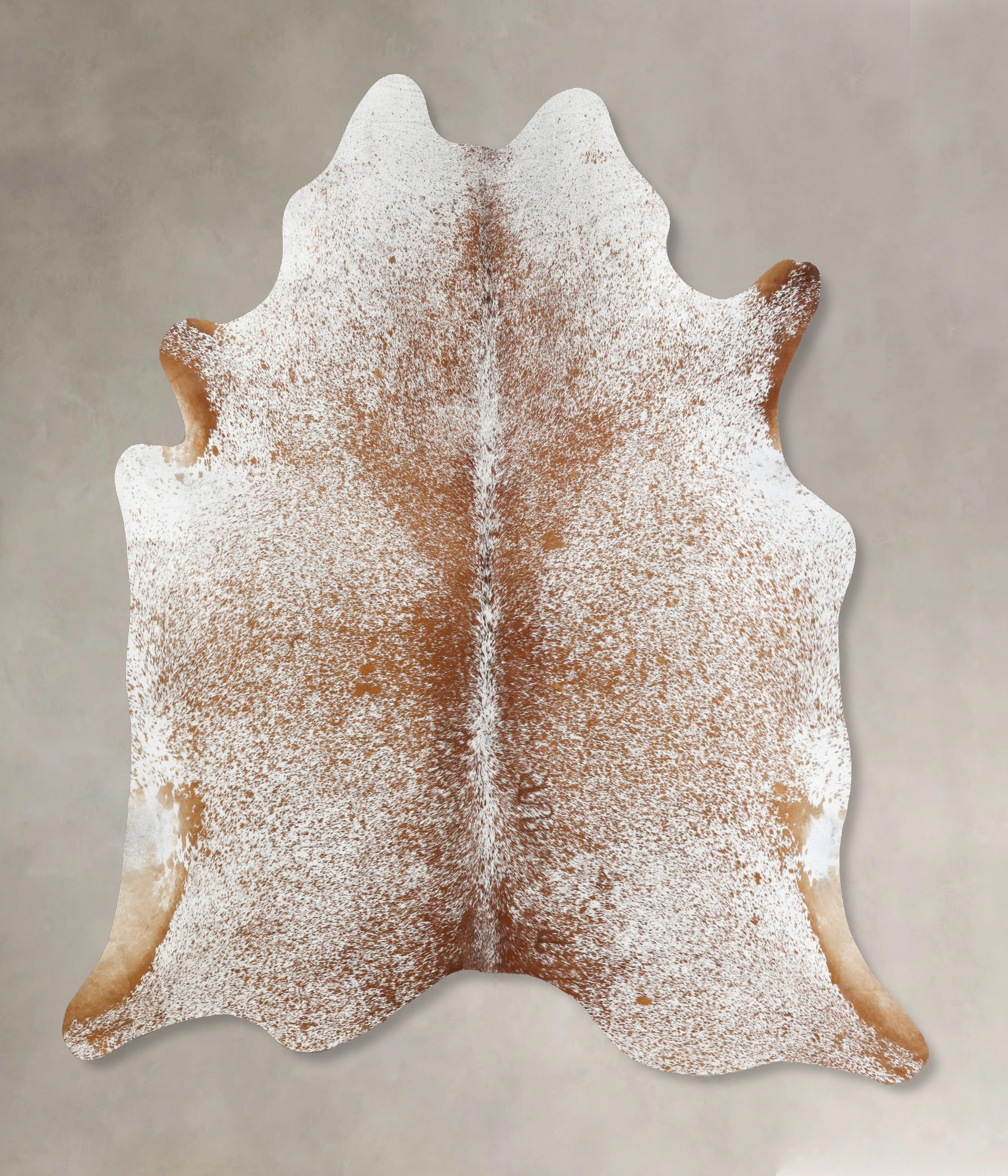 Salt and Pepper Brown Cowhide Rug #B12487