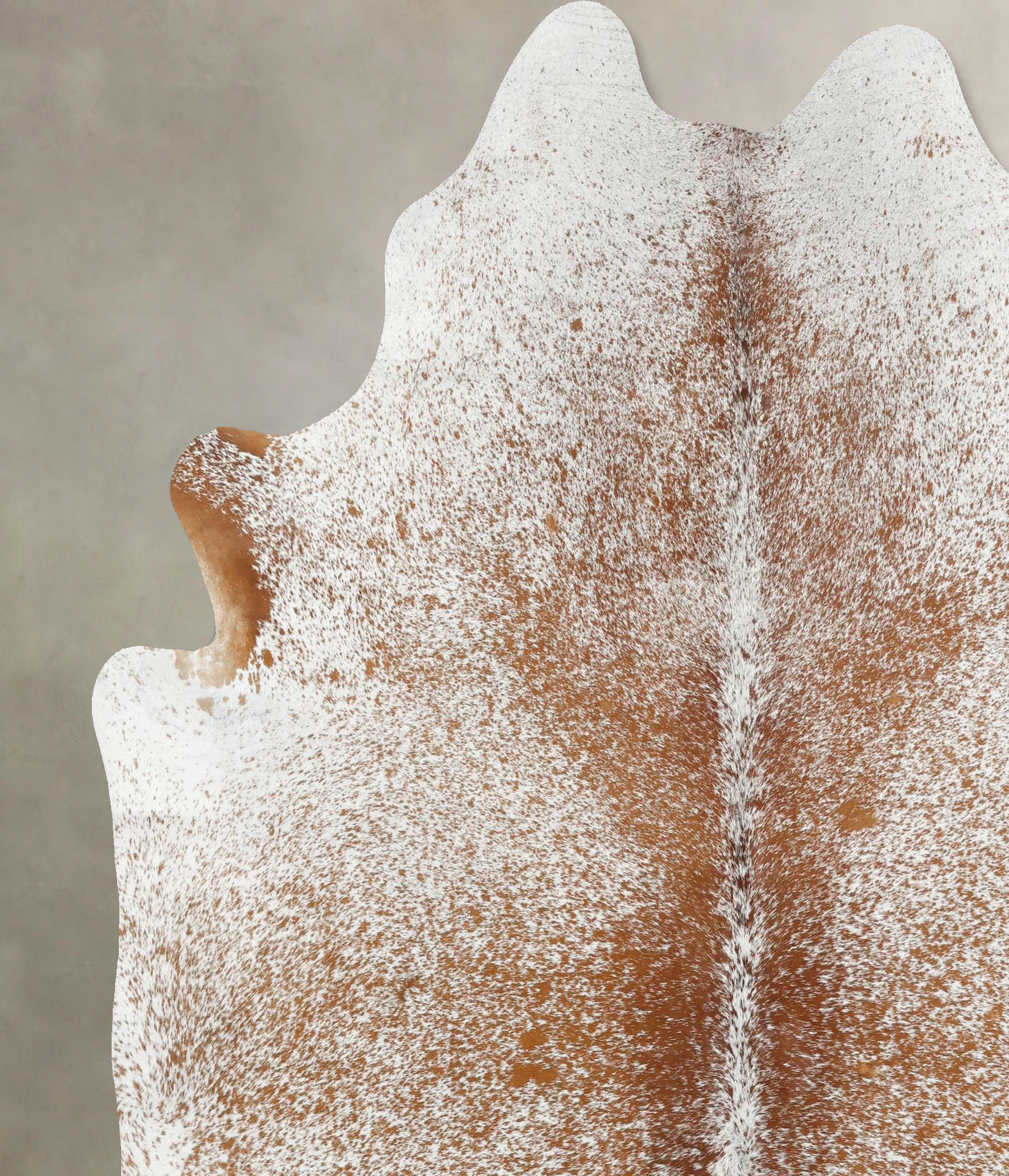 Salt and Pepper Brown Cowhide Rug #B12487