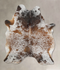 Salt and Pepper Brown X-Large Brazilian Cowhide Rug 7'7
