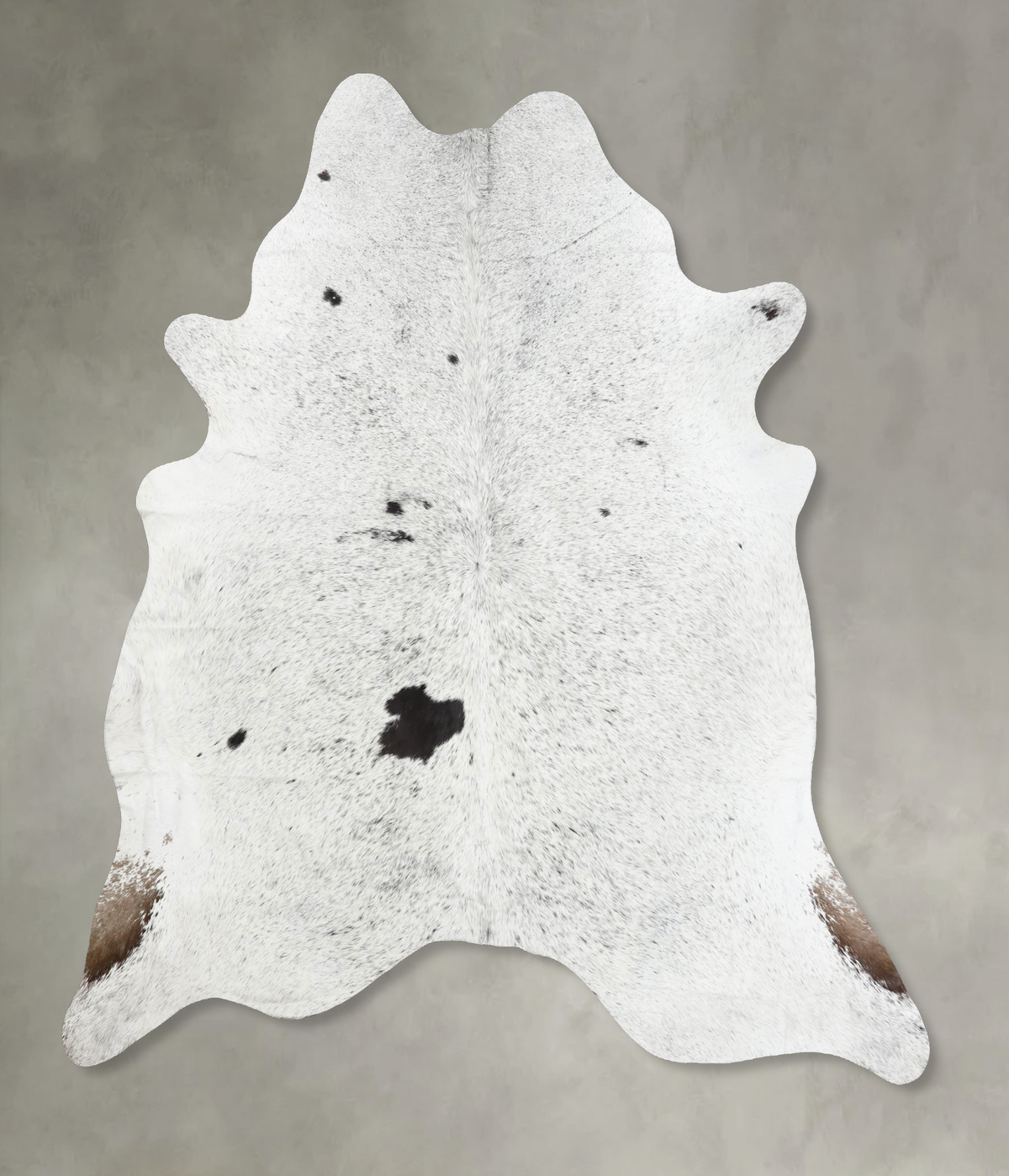 Salt and Pepper Black Cowhide Rug #B12491