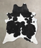 Black and White XX-Large Brazilian Cowhide Rug 8'8