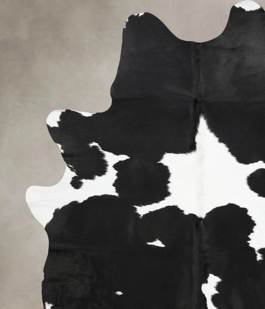 Black and White XX-Large Brazilian Cowhide Rug 8'8"H x 5'11"W #B12496 