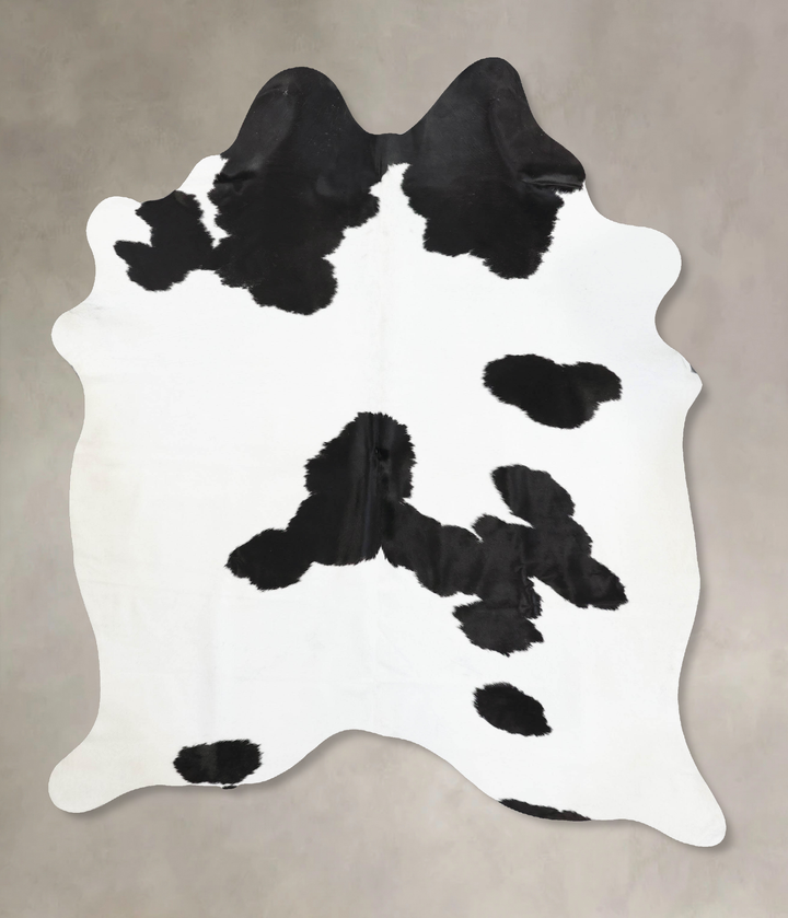 Black and White X-Large Brazilian Cowhide Rug 7'10"H x 5'11"W #B12497 by Hudson Hides