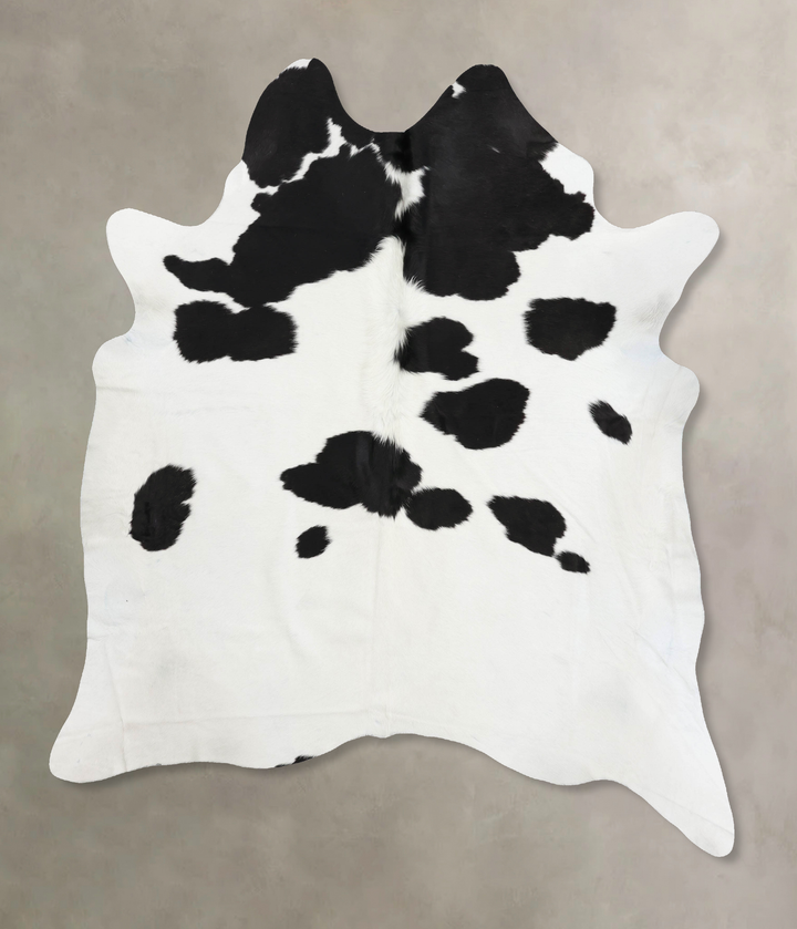 Black and White XX-Large Brazilian Cowhide Rug 8'5"H x 6'10"W #B12499 by Hudson Hides