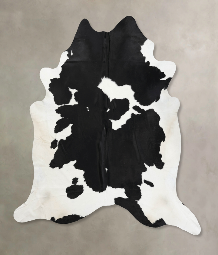 Black and White XX-Large Brazilian Cowhide Rug 8'6"H x 7'11"W #B12502 by Hudson Hides