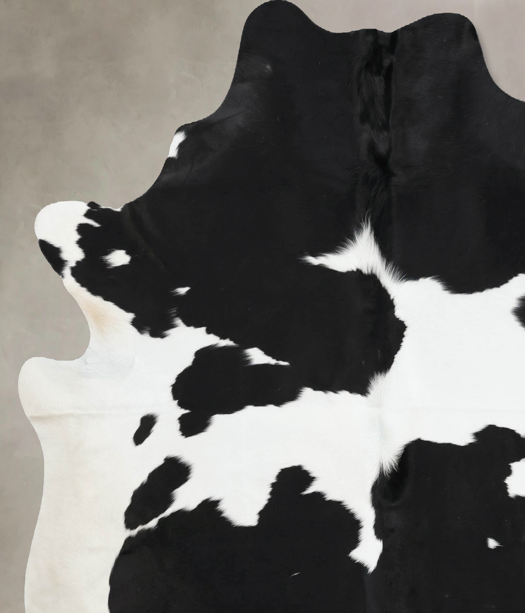 Black and White X-Large Brazilian Cowhide Rug 7'6"H x 6'3"W #B12503 by
