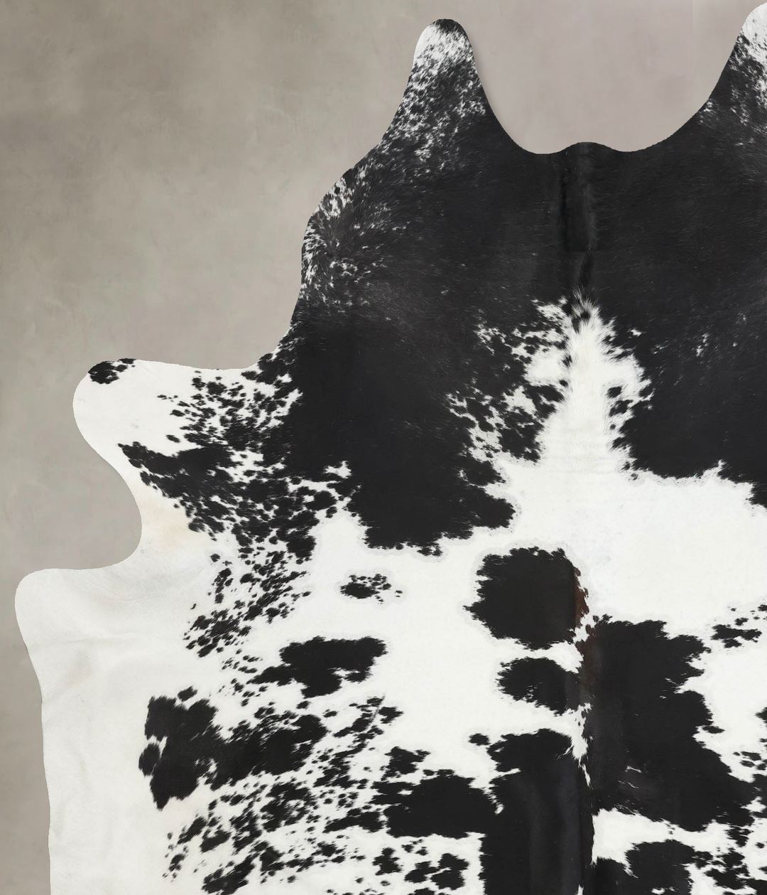 Black and White XX-Large Brazilian Cowhide Rug 8'7"H x 7'1"W #B12505 b