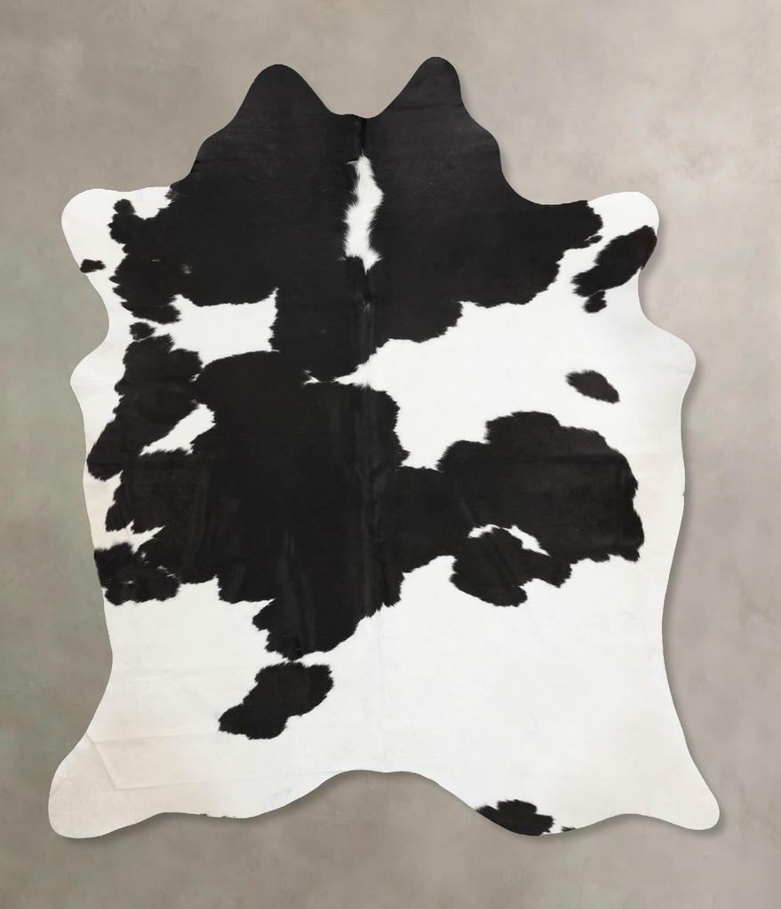 Black and White XX-Large Brazilian Cowhide Rug 8'3"H x 6'8"W #B12507 by Hudson Hides
