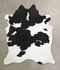 Black and White XX-Large Brazilian Cowhide Rug 8'3