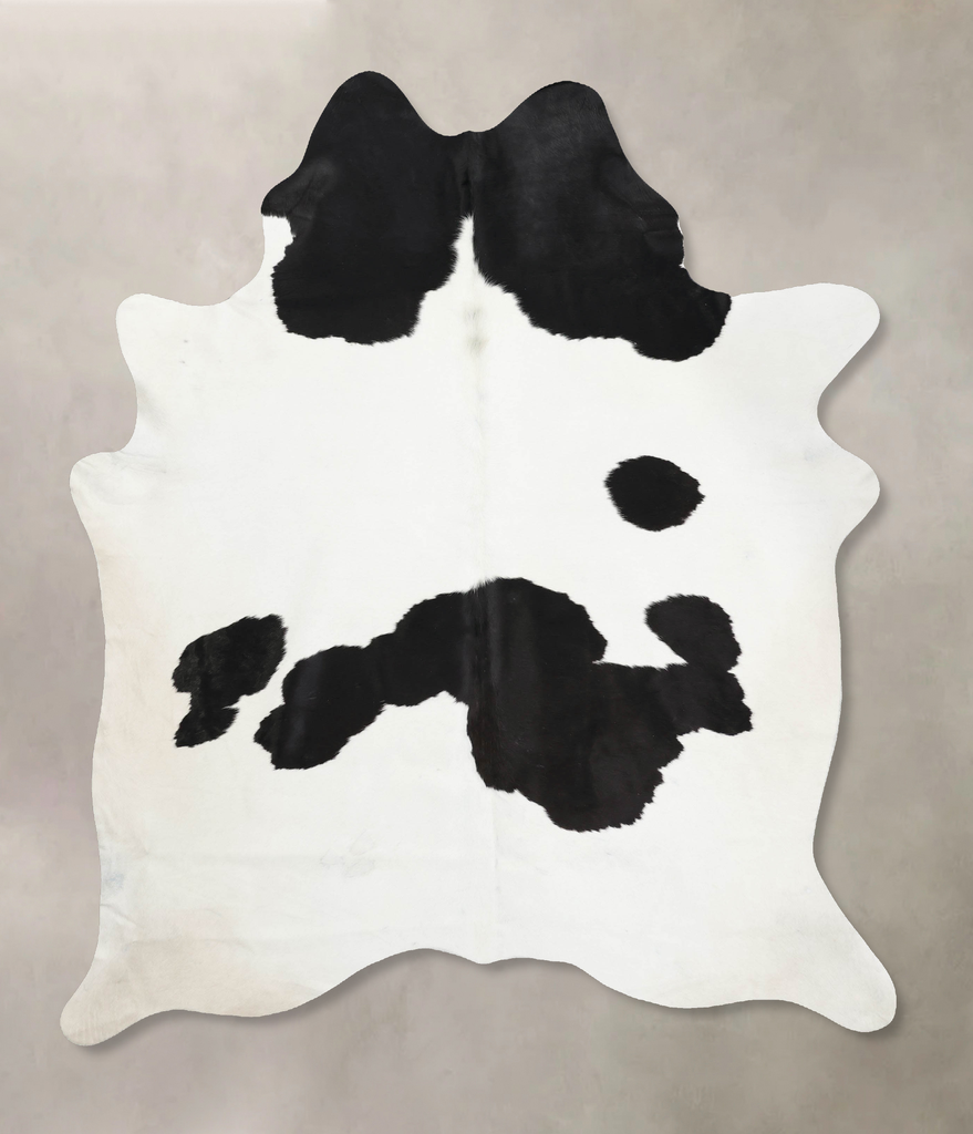 Black and White X-Large Brazilian Cowhide Rug 7'11"H x 6'3"W #B12512 by Hudson Hides