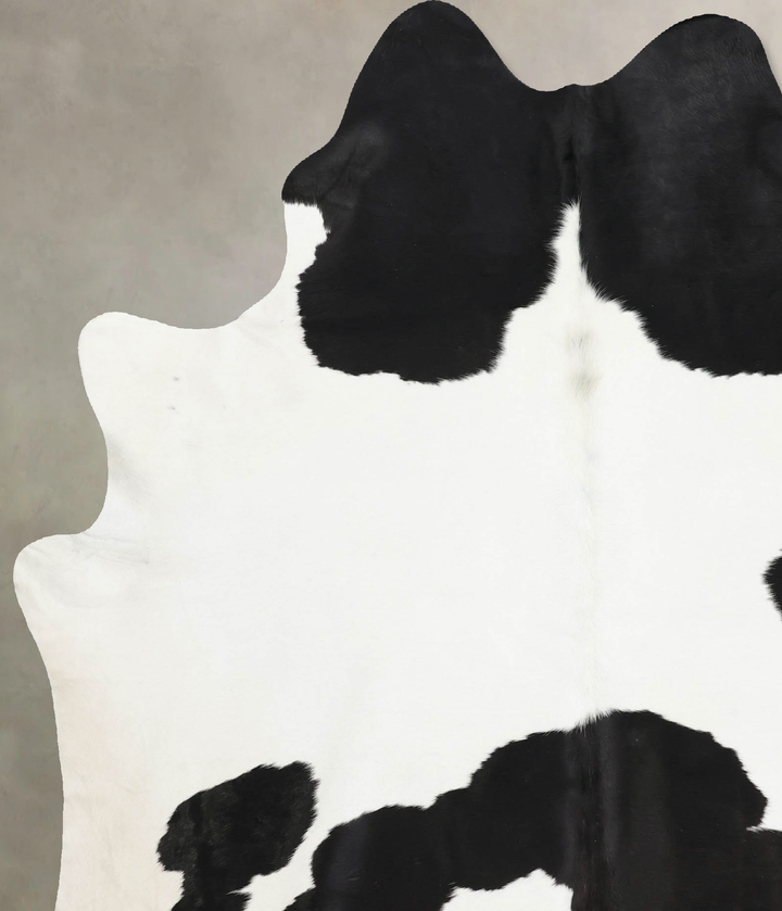 Black and White X-Large Brazilian Cowhide Rug 7'11"H x 6'3"W #B12512 by Hudson Hides