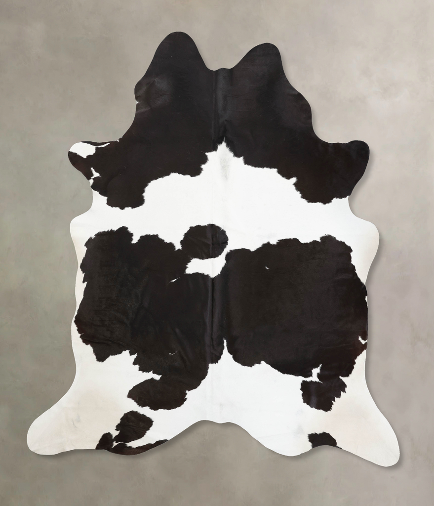 Black and White XX-Large Brazilian Cowhide Rug 8'5"H x 7'2"W #B12513 by Hudson Hides
