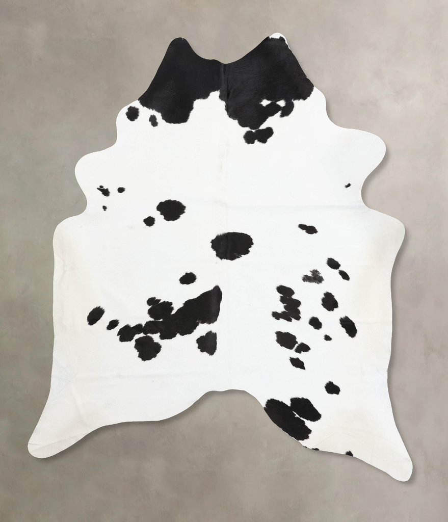 Black and White XX-Large Brazilian Cowhide Rug 8'11"H x 7'3"W #B12515 by Hudson Hides