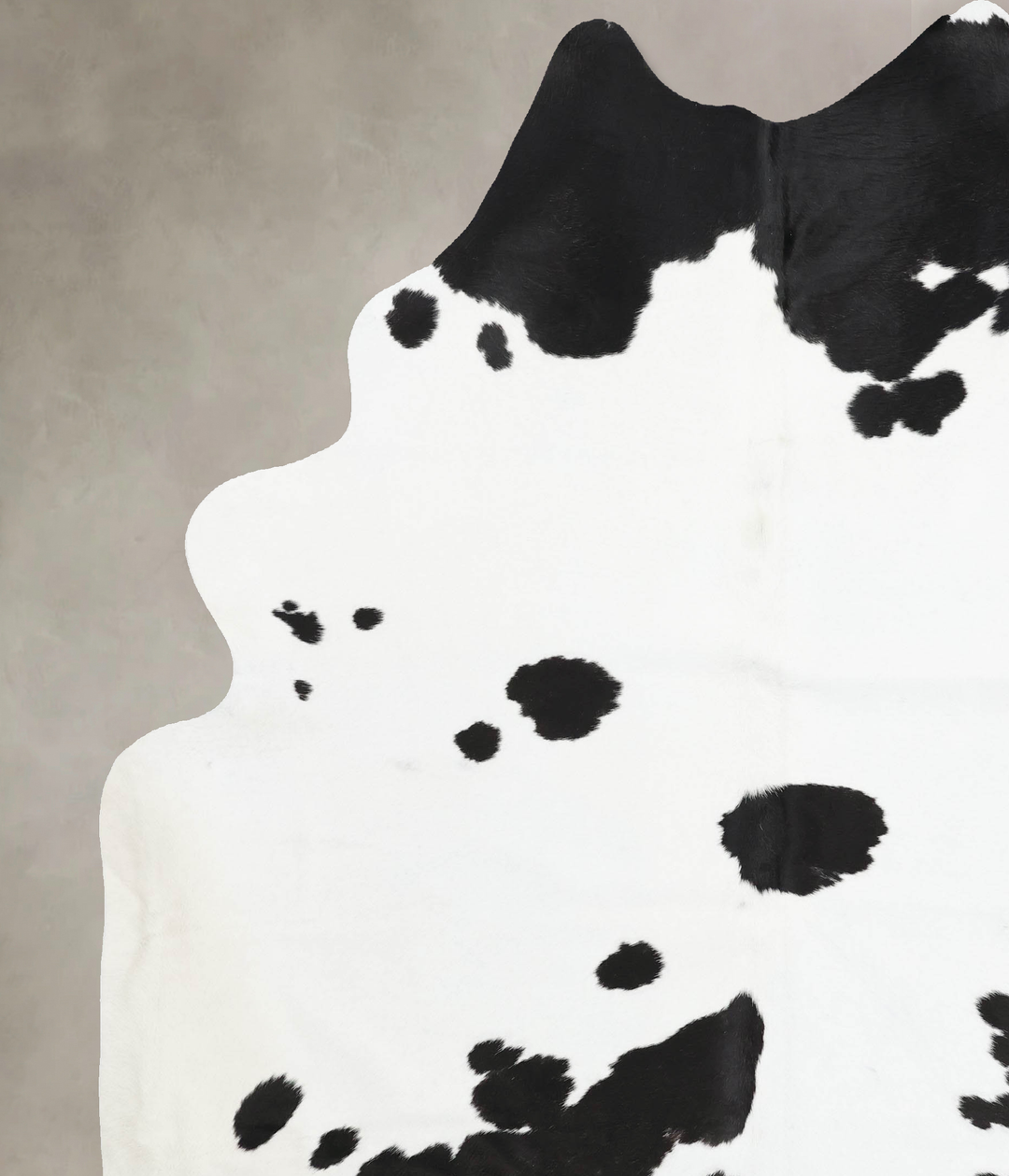Black and White XX-Large Brazilian Cowhide Rug 8'11"H x 7'3"W #B12515 