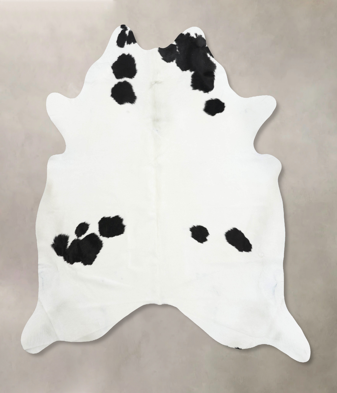 Black and White XX-Large Brazilian Cowhide Rug 7'10"H x 7'1"W #B12516 