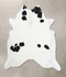 Black and White XX-Large Brazilian Cowhide Rug 7'10