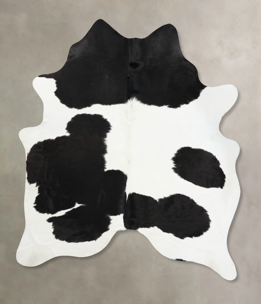 Black and White XX-Large Brazilian Cowhide Rug 8'5"H x 6'4"W #B12517 by Hudson Hides