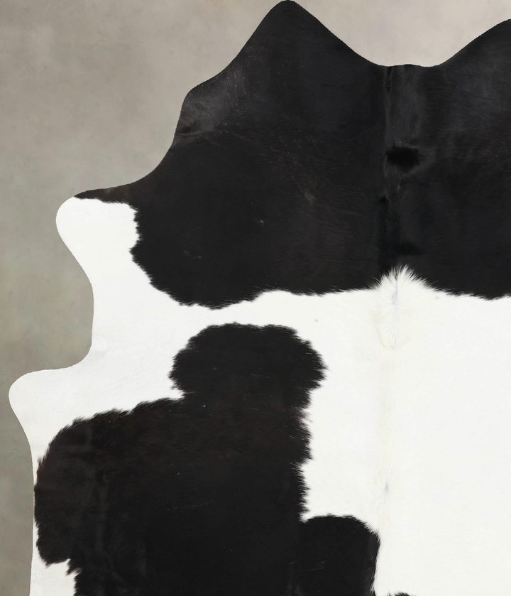 Black and White XX-Large Brazilian Cowhide Rug 8'5"H x 6'4"W #B12517 by Hudson Hides