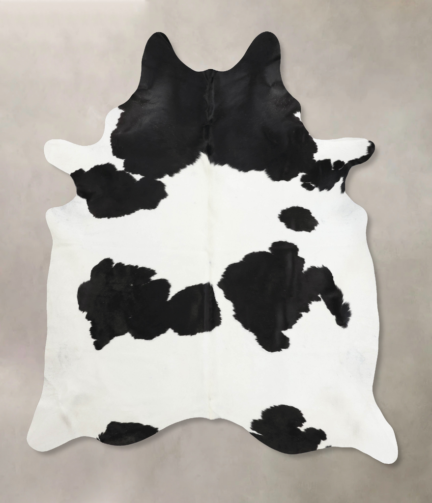 Black and White XX-Large Brazilian Cowhide Rug 8'8"H x 7'3"W #B12518 by Hudson Hides