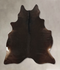 Solid Black X-Large Brazilian Cowhide Rug 7'5