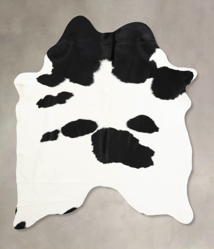Black and White X-Large Brazilian Cowhide Rug 7'9"H x 5'10"W #B12524 by Hudson Hides