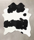 Black and White XX-Large Brazilian Cowhide Rug 8'3"H x 6'8"W #B12525 by Hudson Hides