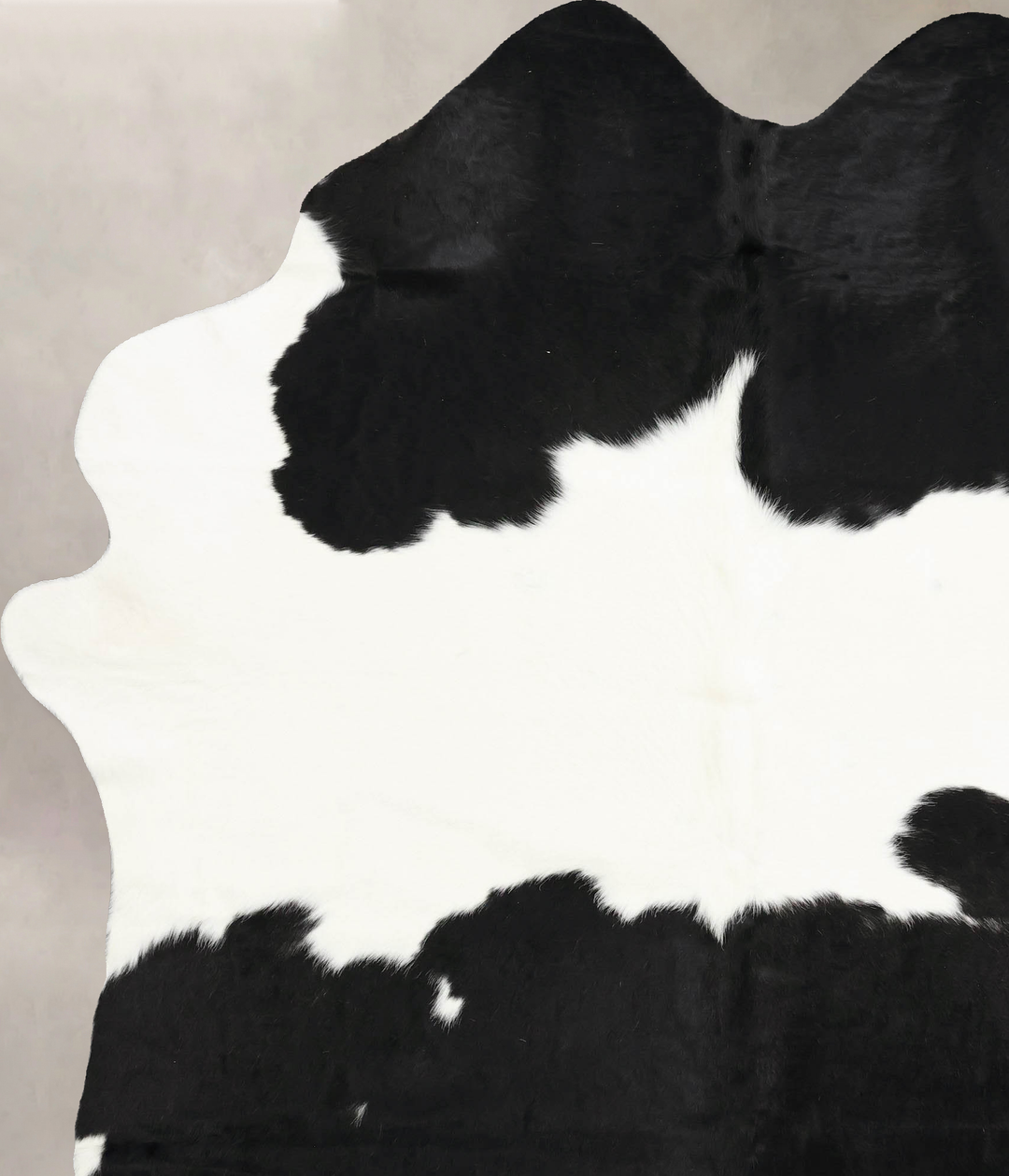 Black and White XX-Large Brazilian Cowhide Rug 8'3"H x 6'8"W #B12525 b