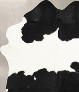 Black and White XX-Large Brazilian Cowhide Rug 8'3"H x 6'8"W #B12525 by Hudson Hides