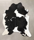 Black and White XX-Large Brazilian Cowhide Rug 8'5"H x 6'9"W #B12526 by Hudson Hides