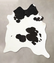 Black and White XX-Large Brazilian Cowhide Rug 8'2"H x 6'8"W #B12528 by Hudson Hides