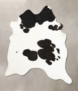 Black and White XX-Large Brazilian Cowhide Rug 8'2"H x 6'8"W #B12528 by Hudson Hides