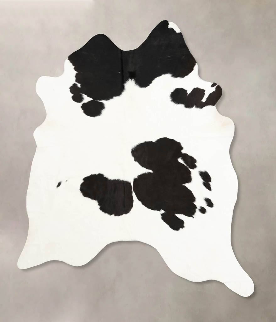 Black and White XX-Large Brazilian Cowhide Rug 8'2"H x 6'8"W #B12528 by Hudson Hides