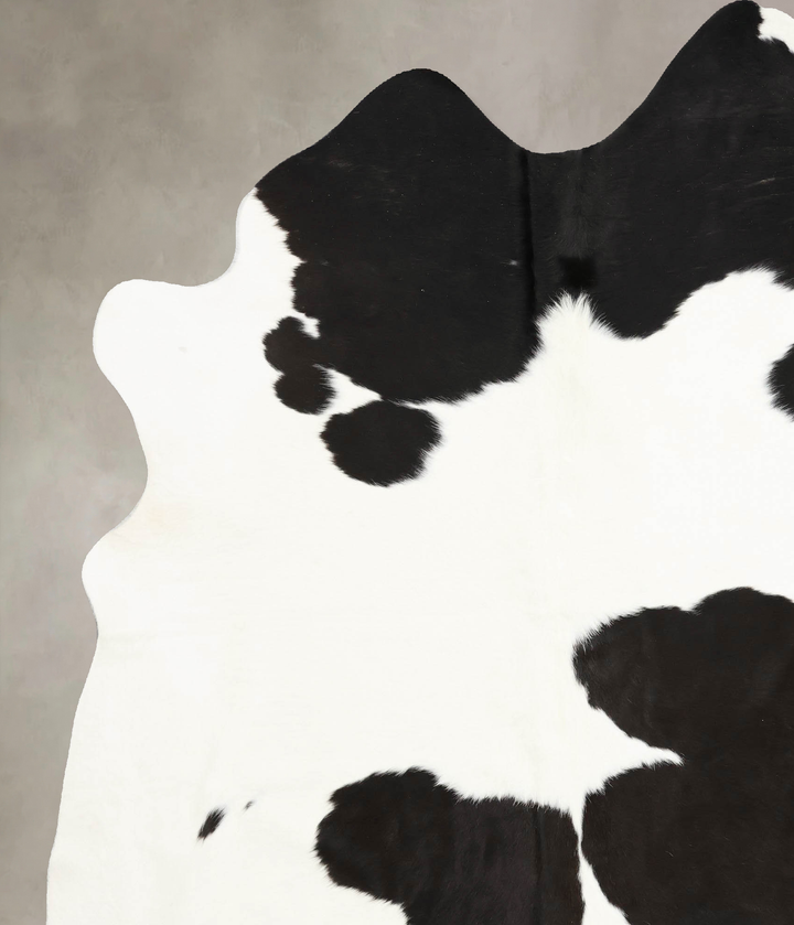 Black and White XX-Large Brazilian Cowhide Rug 8'2"H x 6'8"W #B12528 by Hudson Hides