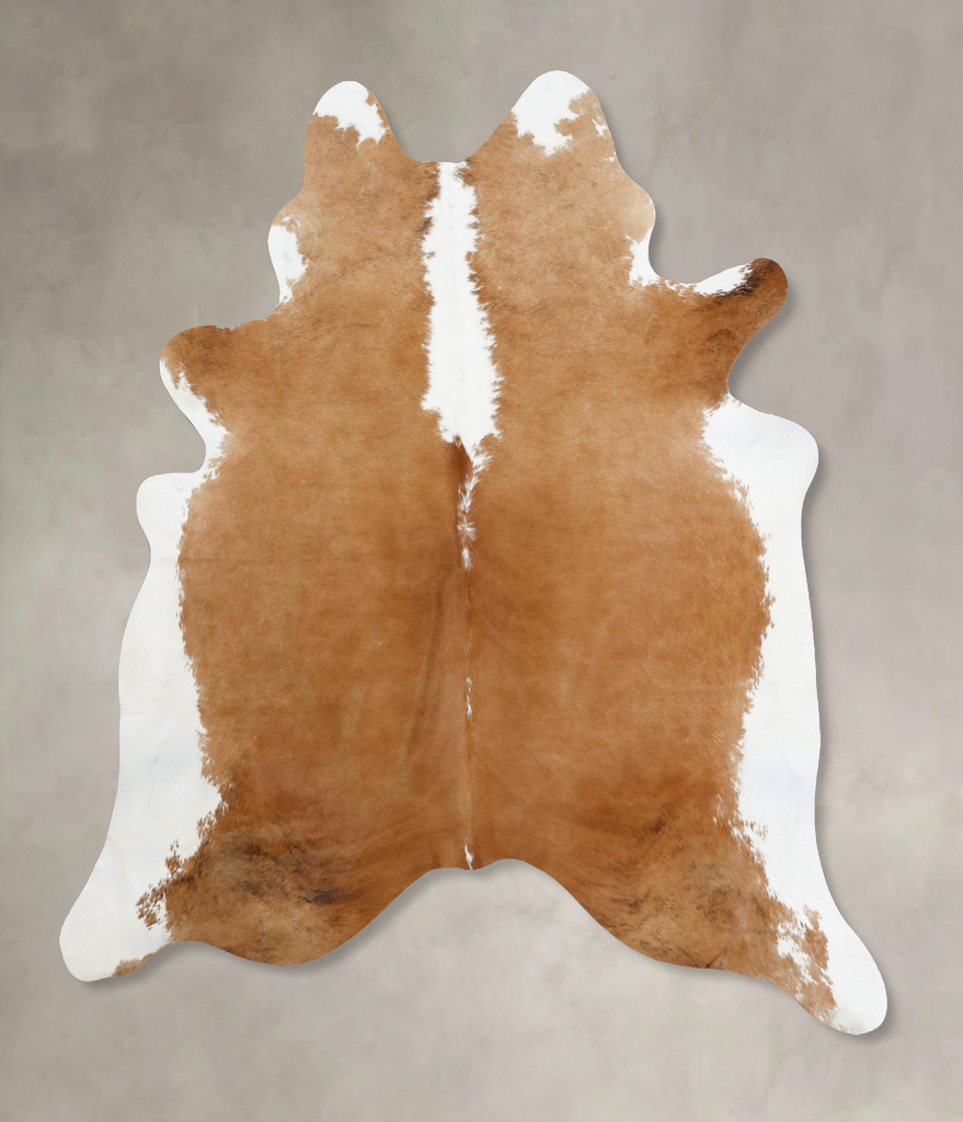 Hereford XX-Large Brazilian Cowhide Rug 7'7"H x 6'10"W #B12536 by Hudson Hides