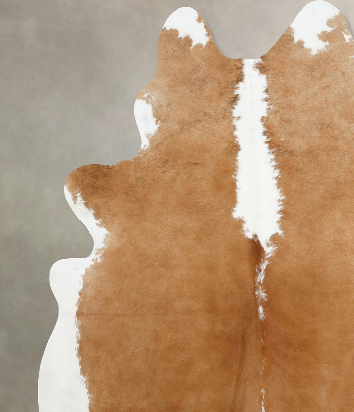 Hereford XX-Large Brazilian Cowhide Rug 7'7"H x 6'10"W #B12536 by Hudson Hides