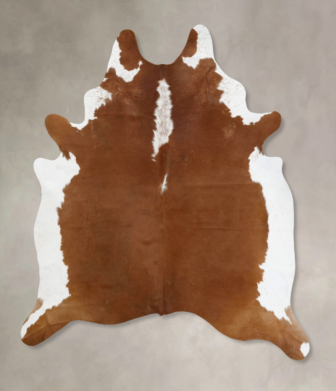 Hereford XX-Large Brazilian Cowhide Rug 8'7"H x 6'11"W #B12537 by Huds