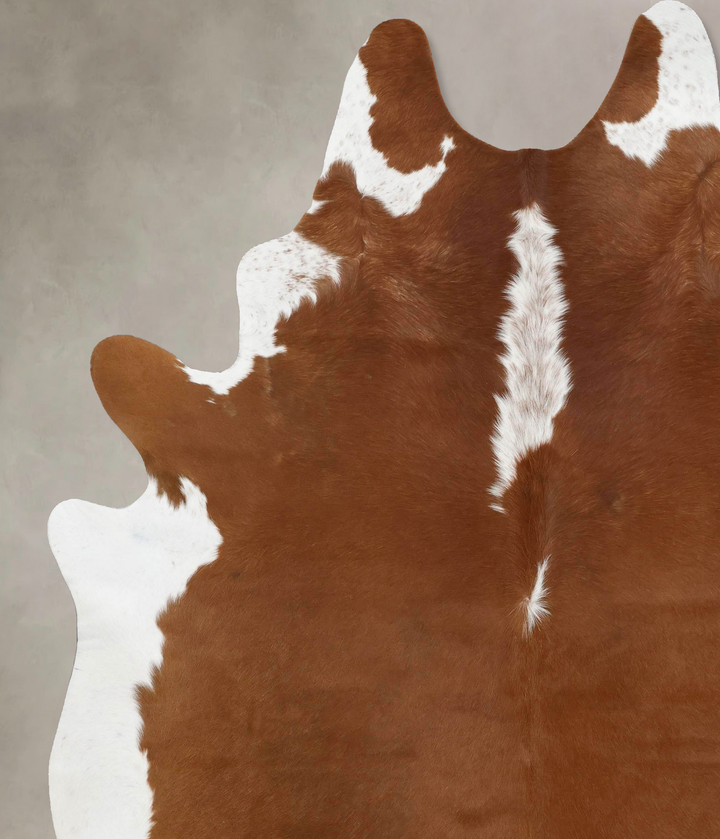 Hereford XX-Large Brazilian Cowhide Rug 8'7"H x 6'11"W #B12537 by Hudson Hides