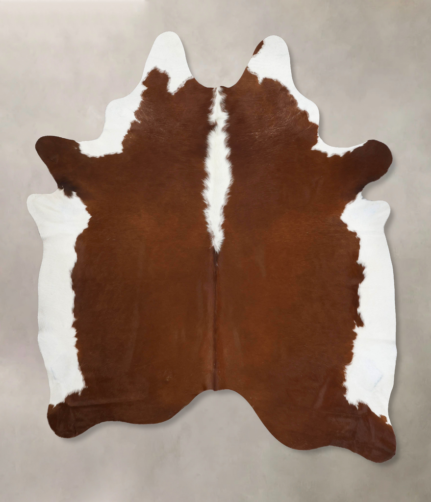 Hereford XX-Large Brazilian Cowhide Rug 8'6"H x 6'10"W #B12538 by Hudson Hides