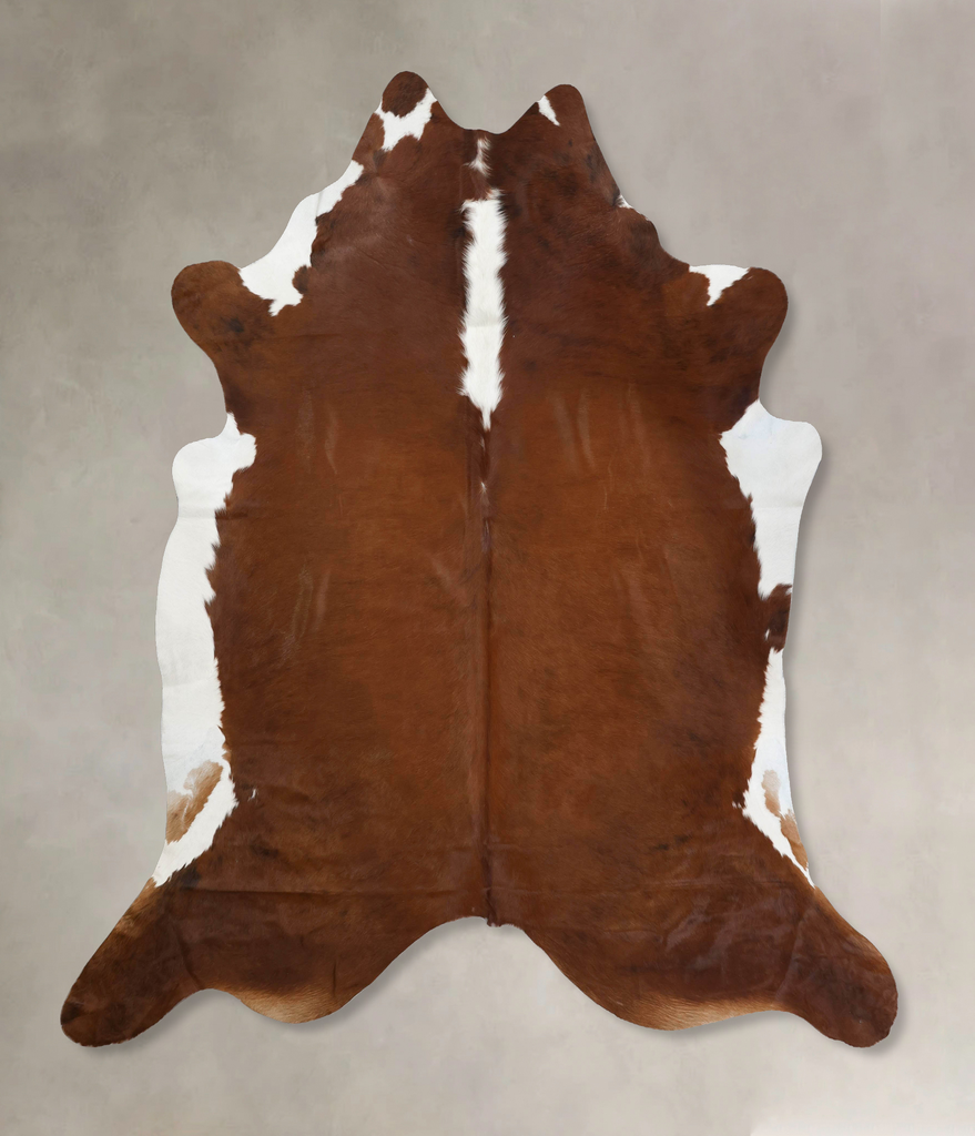 Hereford XX-Large Brazilian Cowhide Rug 8'6"H x 8'2"W #B12539 by Hudson Hides