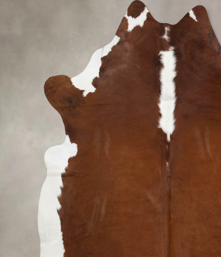 Hereford XX-Large Brazilian Cowhide Rug 8'6"H x 8'2"W #B12539 by Hudson Hides