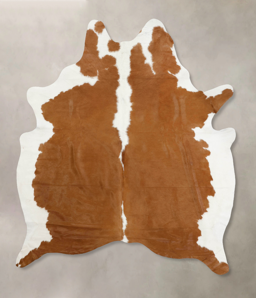 Hereford XX-Large Brazilian Cowhide Rug 8'5"H x 6'5"W #B12540 by Hudson Hides