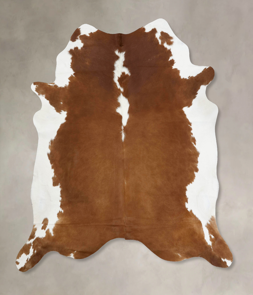 Hereford X-Large Brazilian Cowhide Rug 7'4"H x 6'7"W #B12541 by Hudson Hides