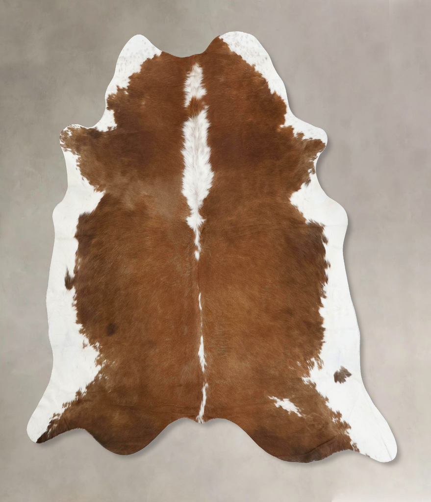 Hereford XX-Large Brazilian Cowhide Rug 7'3"H x 7'4"W #B12543 by Hudson Hides