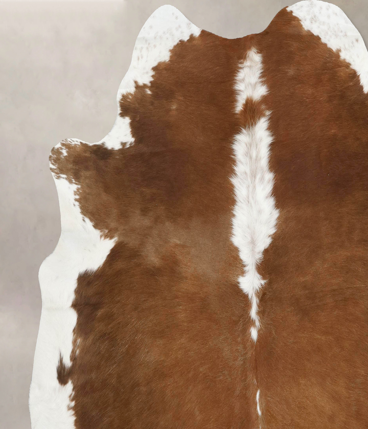 Hereford XX-Large Brazilian Cowhide Rug 7'3"H x 7'4"W #B12543 by Hudson Hides
