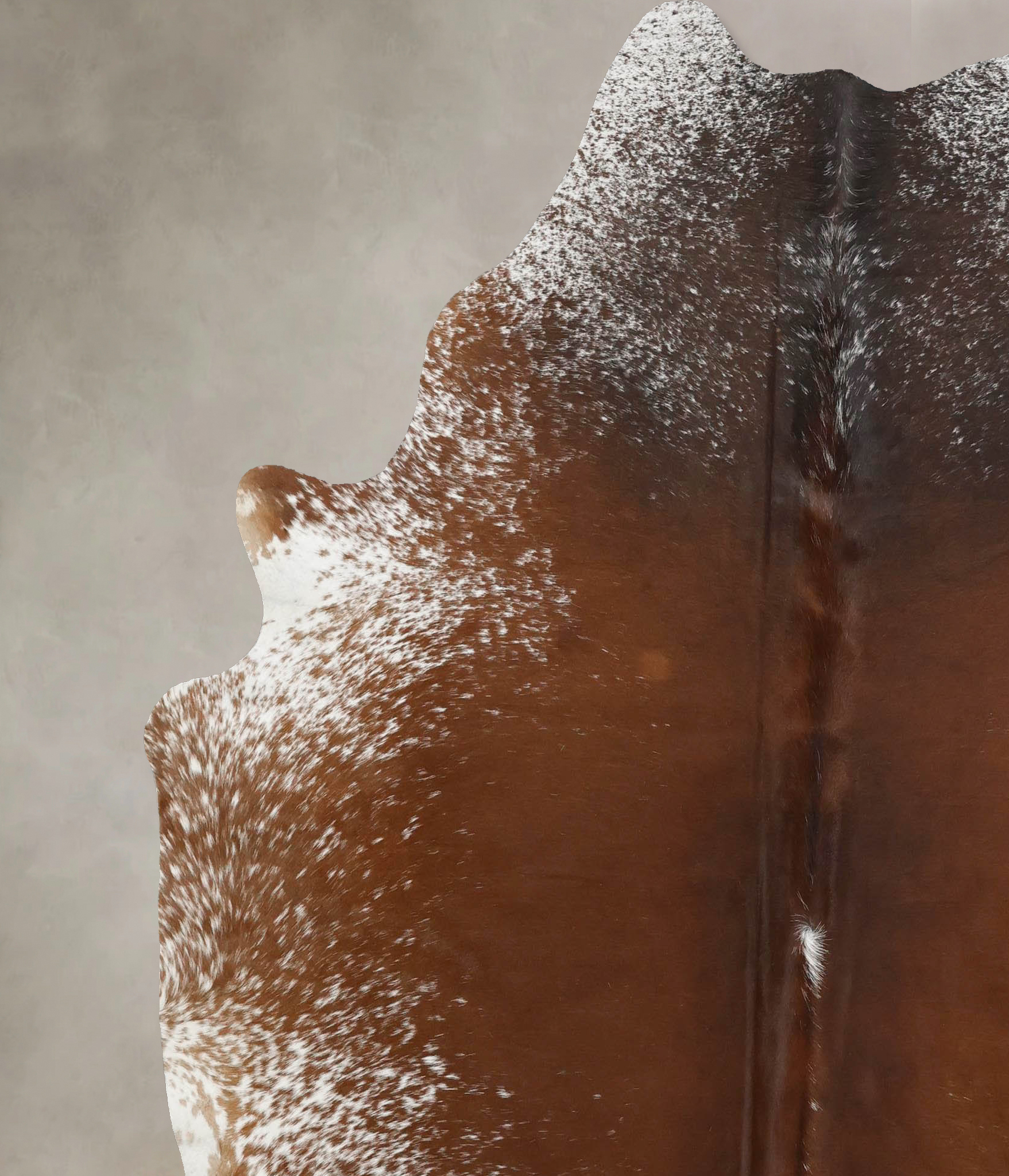 Salt and Pepper Brown Cowhide Rug #B12545