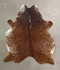 Salt and Pepper Brown Large Brazilian Cowhide Rug 7'0