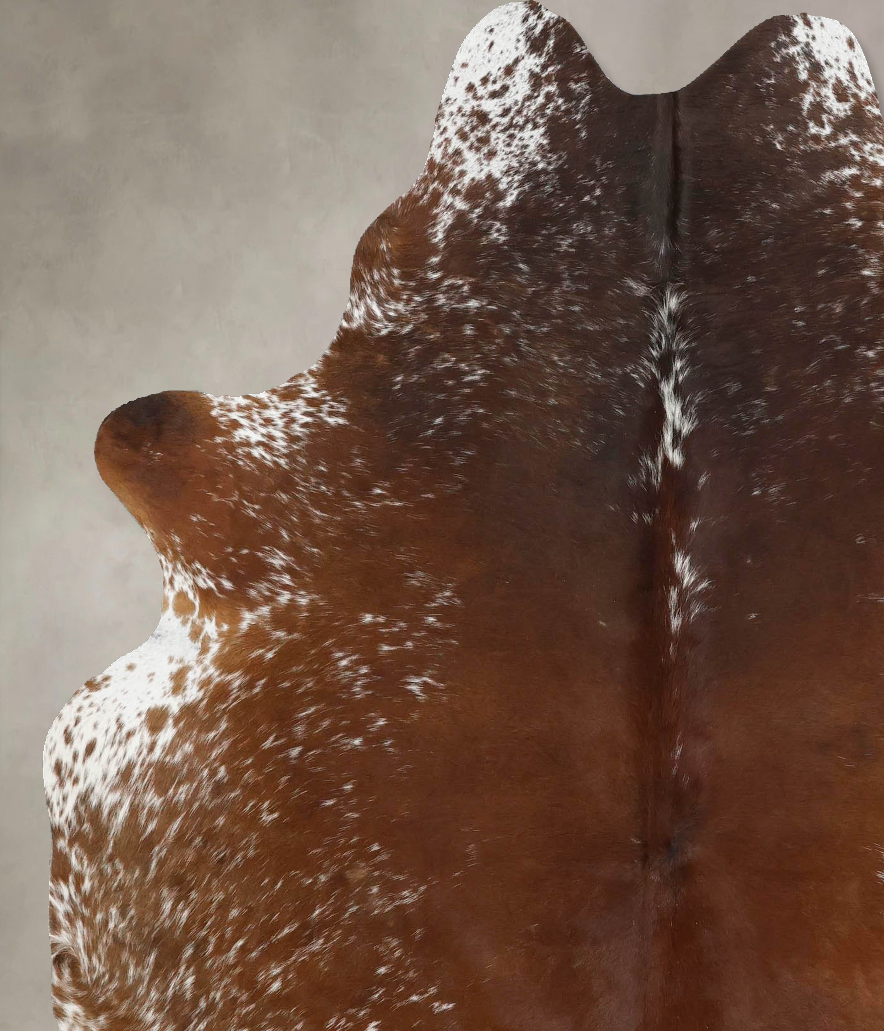 Salt and Pepper Brown Cowhide Rug #B12546